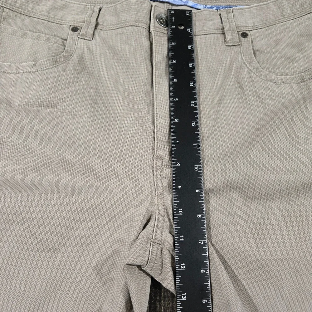 Tommy Bahama Boracay Khaki Tan Textured 5-Pocket Chino Stretch Pants Mens 38x30